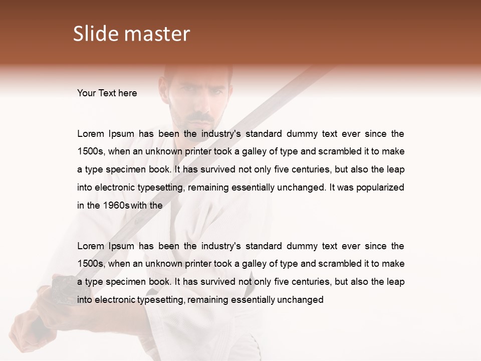 Exercise Sword Honor PowerPoint Template