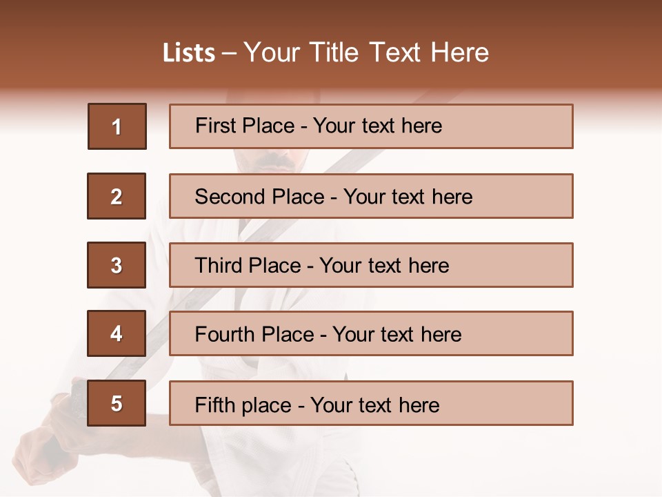 Exercise Sword Honor PowerPoint Template