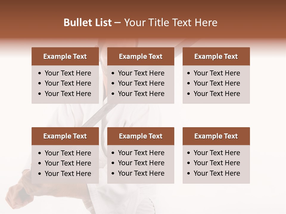Exercise Sword Honor PowerPoint Template