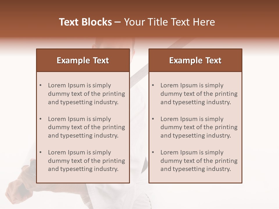 Exercise Sword Honor PowerPoint Template