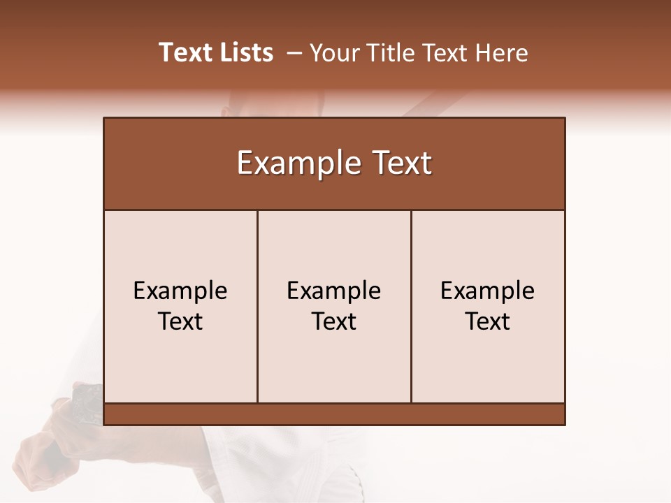 Exercise Sword Honor PowerPoint Template