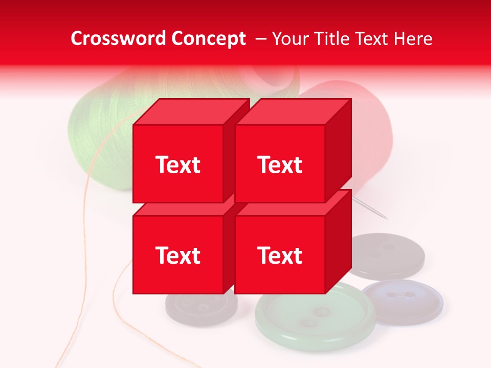 Fashion Thread Green PowerPoint Template