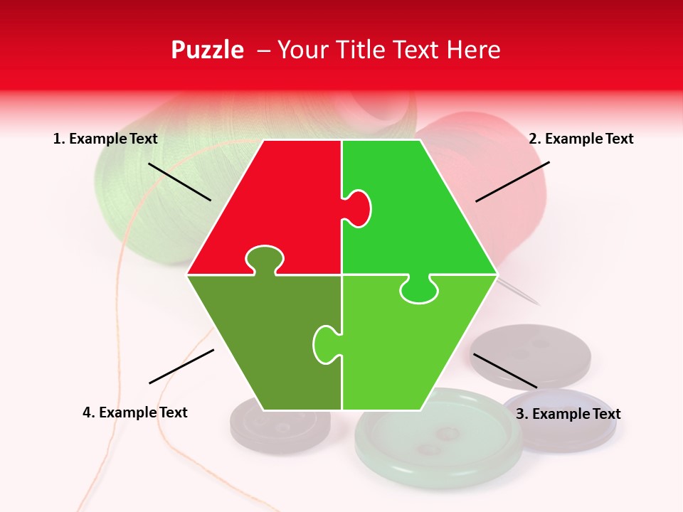 Fashion Thread Green PowerPoint Template