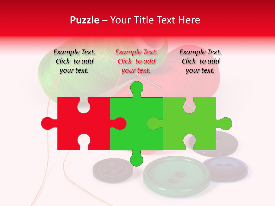 Fashion Thread Green PowerPoint Template