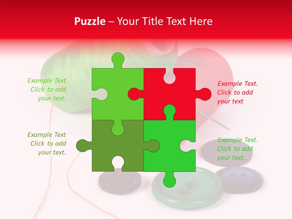 Fashion Thread Green PowerPoint Template