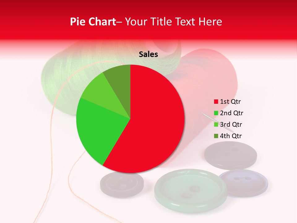 Fashion Thread Green PowerPoint Template