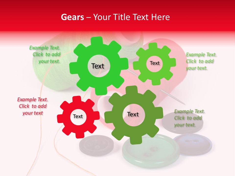 Fashion Thread Green PowerPoint Template