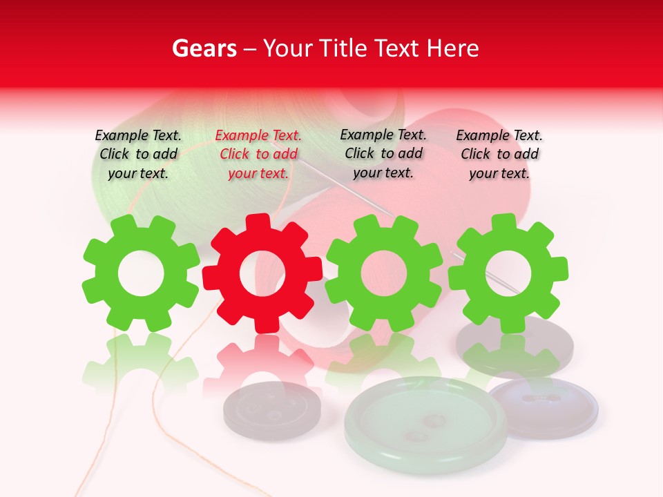 Fashion Thread Green PowerPoint Template