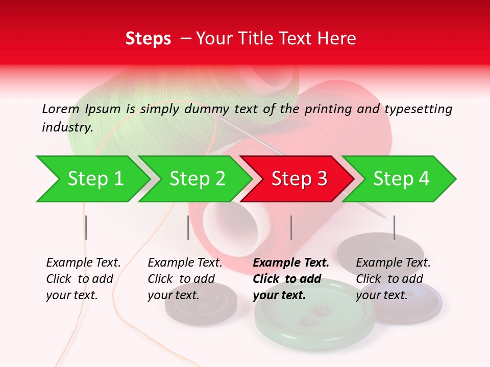 Fashion Thread Green PowerPoint Template