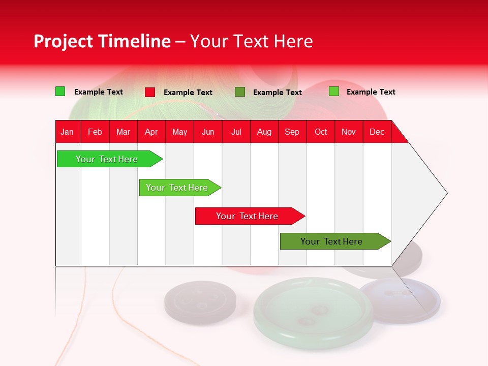 Fashion Thread Green PowerPoint Template