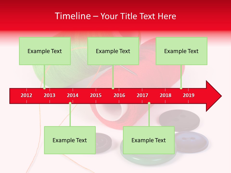 Fashion Thread Green PowerPoint Template