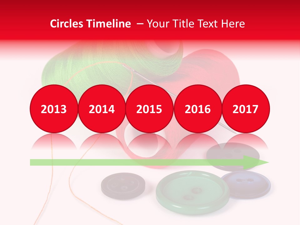 Fashion Thread Green PowerPoint Template