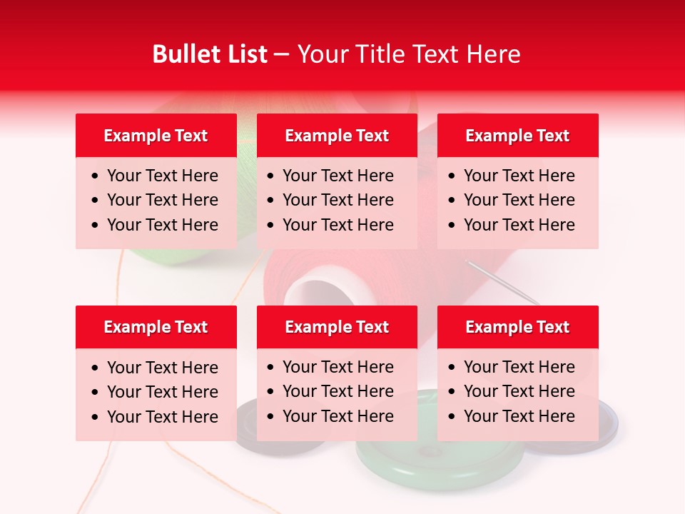 Fashion Thread Green PowerPoint Template