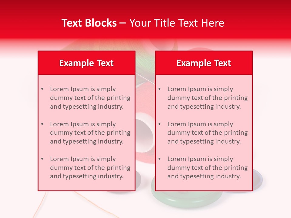 Fashion Thread Green PowerPoint Template