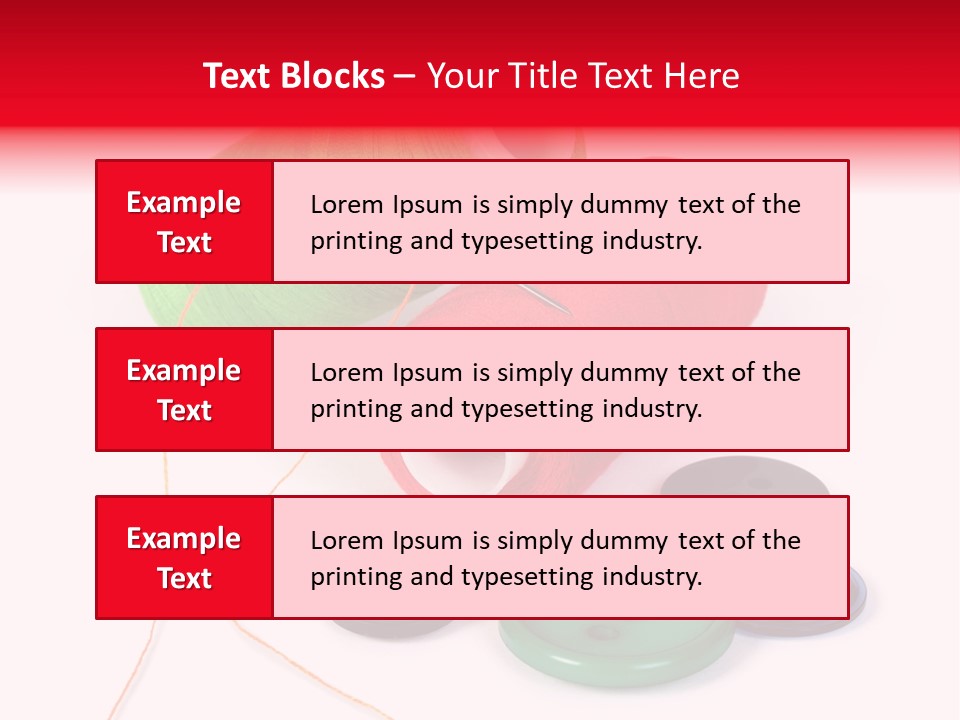 Fashion Thread Green PowerPoint Template