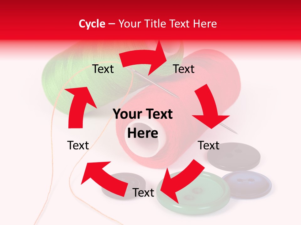 Fashion Thread Green PowerPoint Template