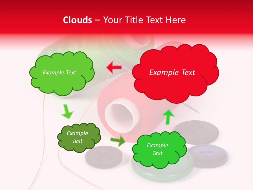 Fashion Thread Green PowerPoint Template