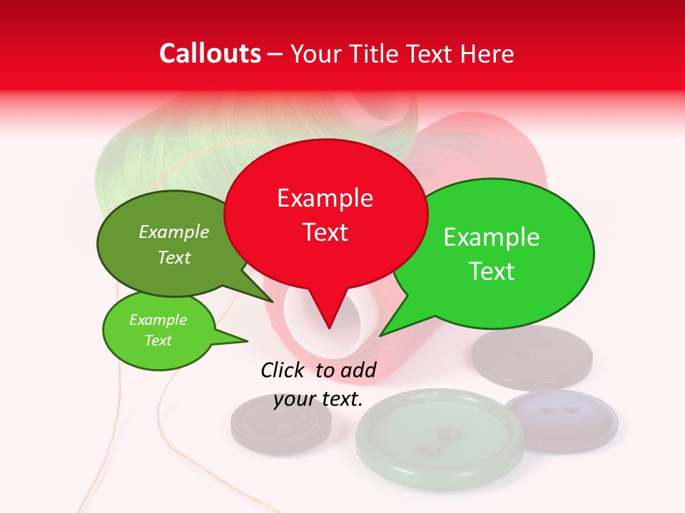 Fashion Thread Green PowerPoint Template