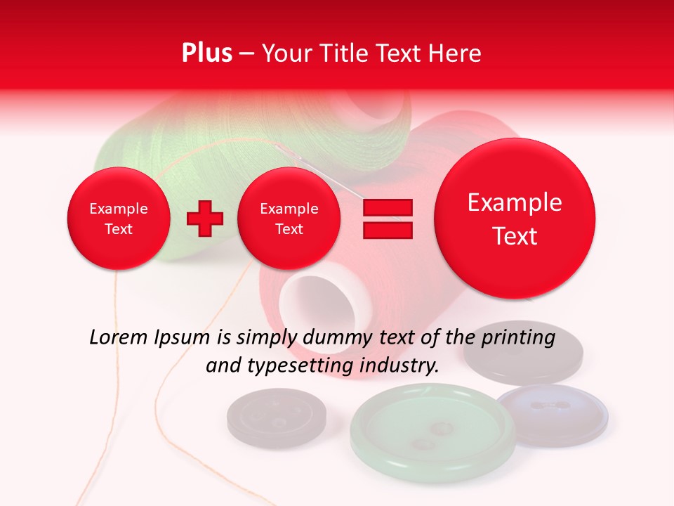 Fashion Thread Green PowerPoint Template