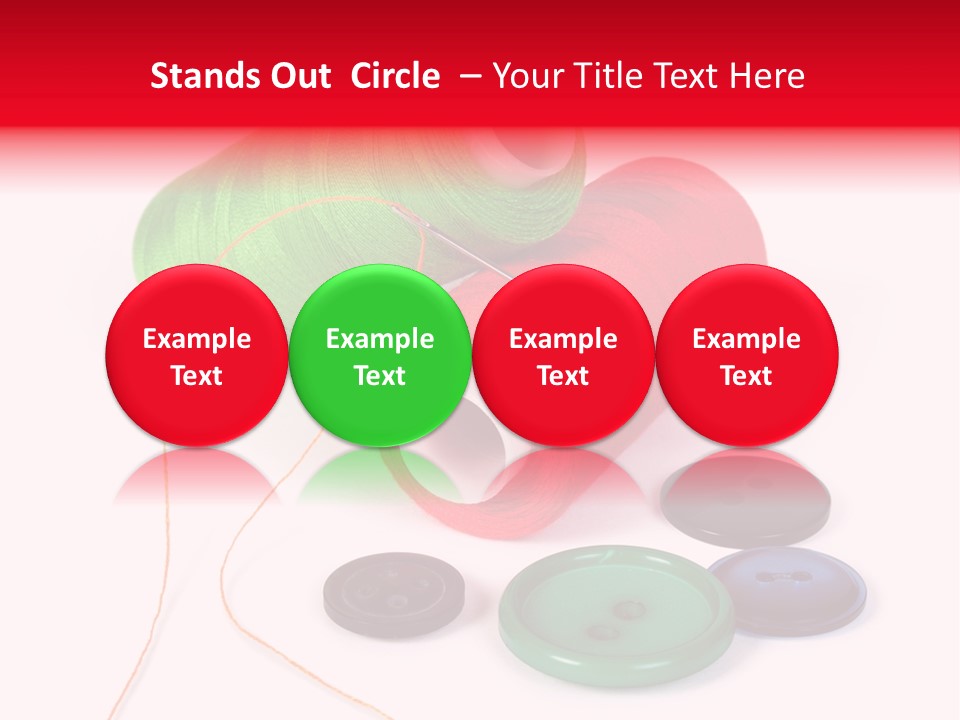 Fashion Thread Green PowerPoint Template