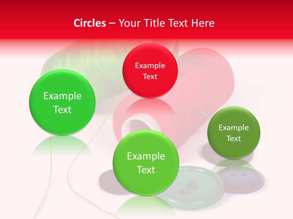 Fashion Thread Green PowerPoint Template