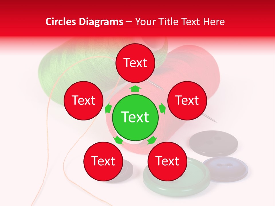 Fashion Thread Green PowerPoint Template