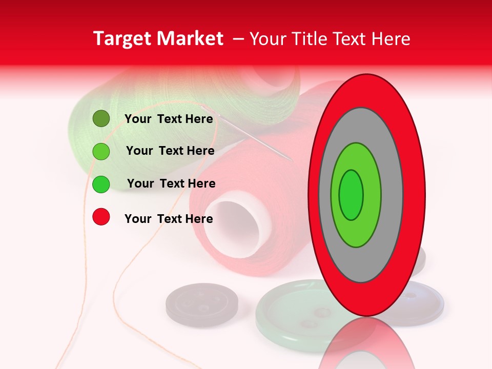 Fashion Thread Green PowerPoint Template