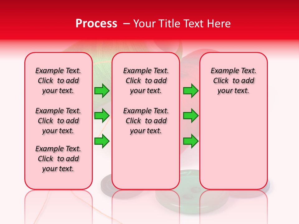 Fashion Thread Green PowerPoint Template