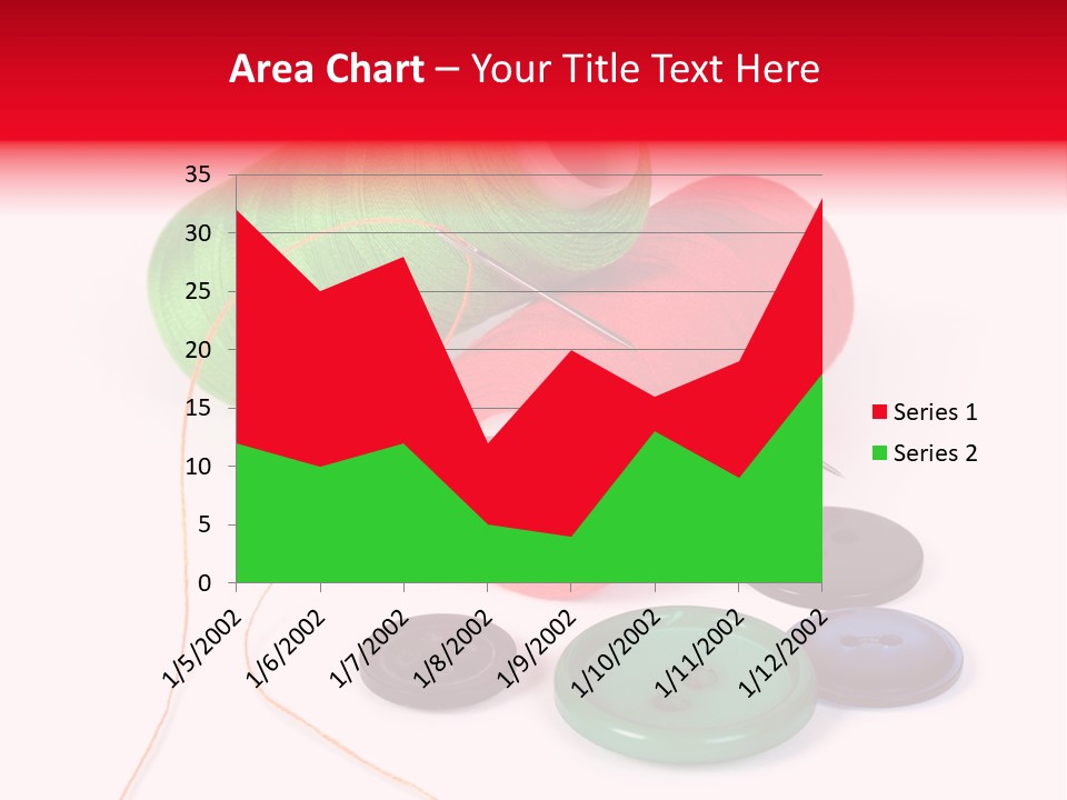 Fashion Thread Green PowerPoint Template