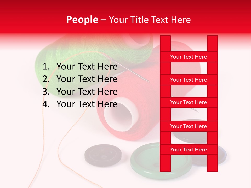 Fashion Thread Green PowerPoint Template