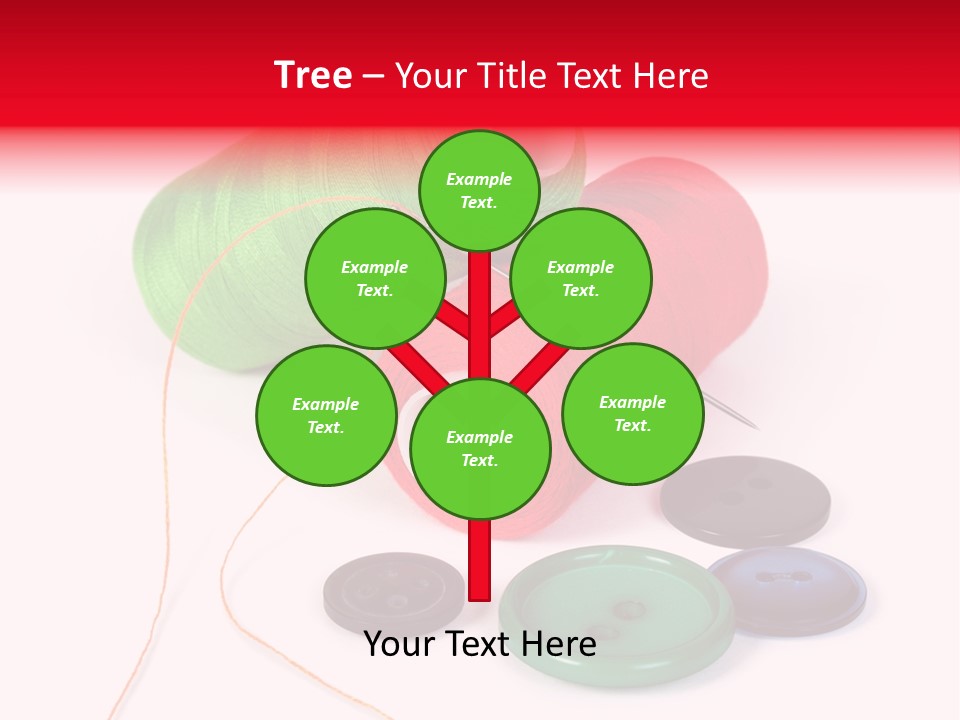 Fashion Thread Green PowerPoint Template