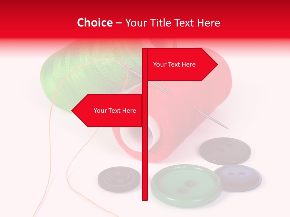 Fashion Thread Green PowerPoint Template