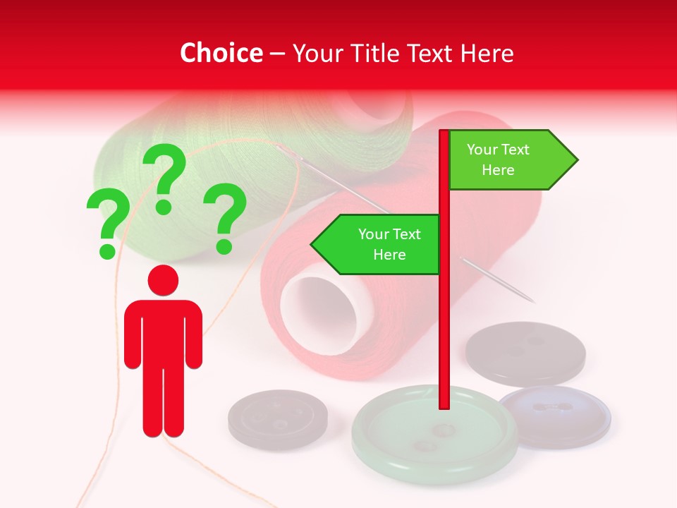 Fashion Thread Green PowerPoint Template