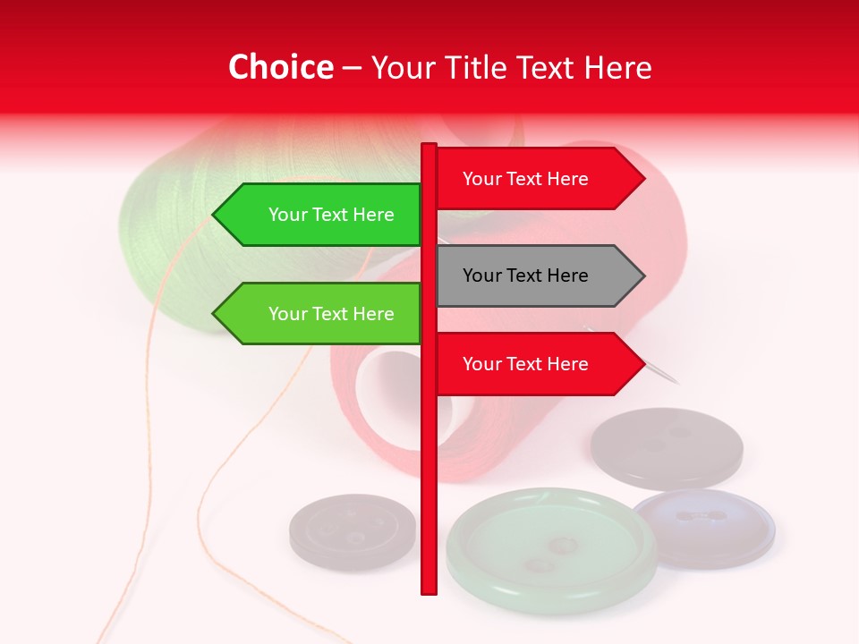 Fashion Thread Green PowerPoint Template