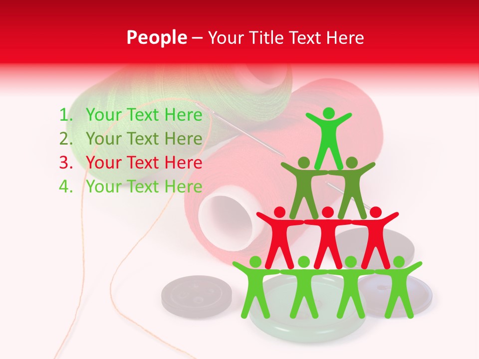 Fashion Thread Green PowerPoint Template