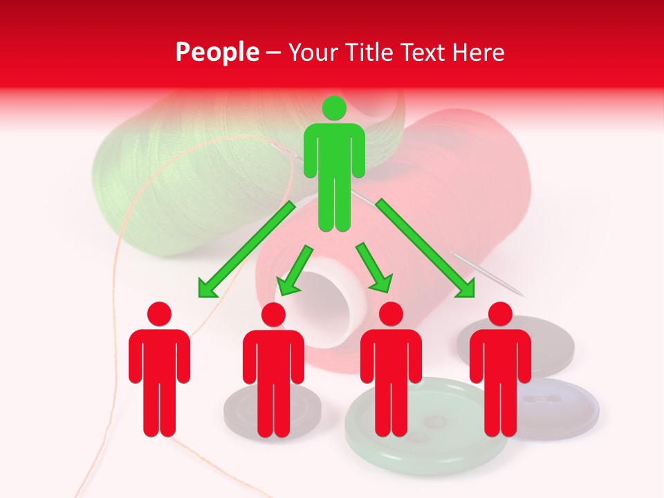 Fashion Thread Green PowerPoint Template