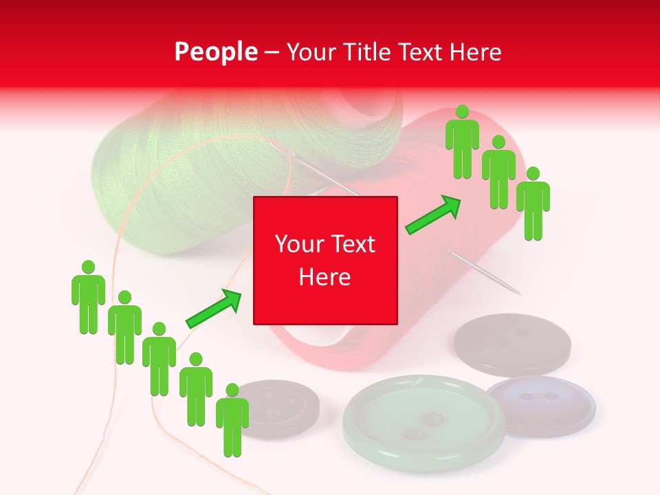 Fashion Thread Green PowerPoint Template