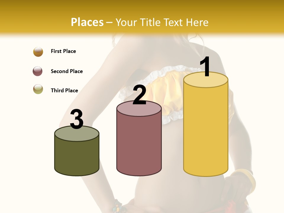 Woman Ethnic Single PowerPoint Template