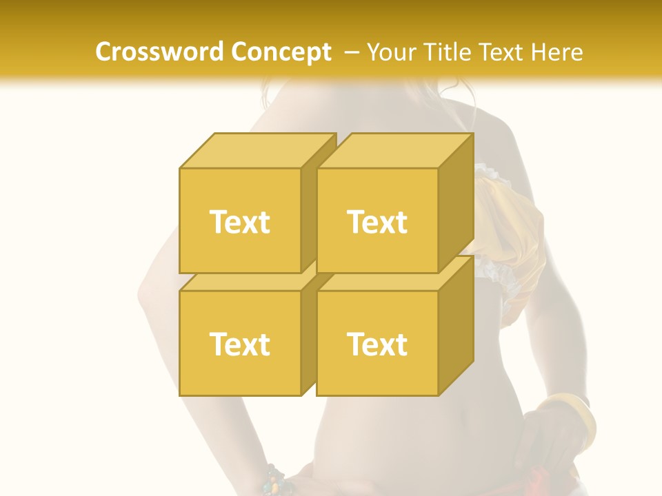 Woman Ethnic Single PowerPoint Template