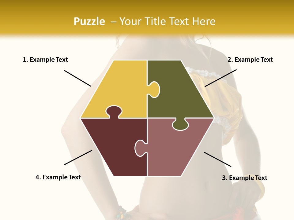 Woman Ethnic Single PowerPoint Template