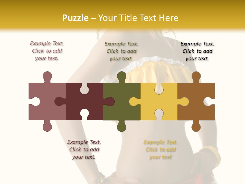 Woman Ethnic Single PowerPoint Template