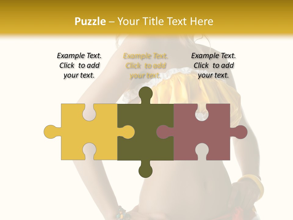 Woman Ethnic Single PowerPoint Template