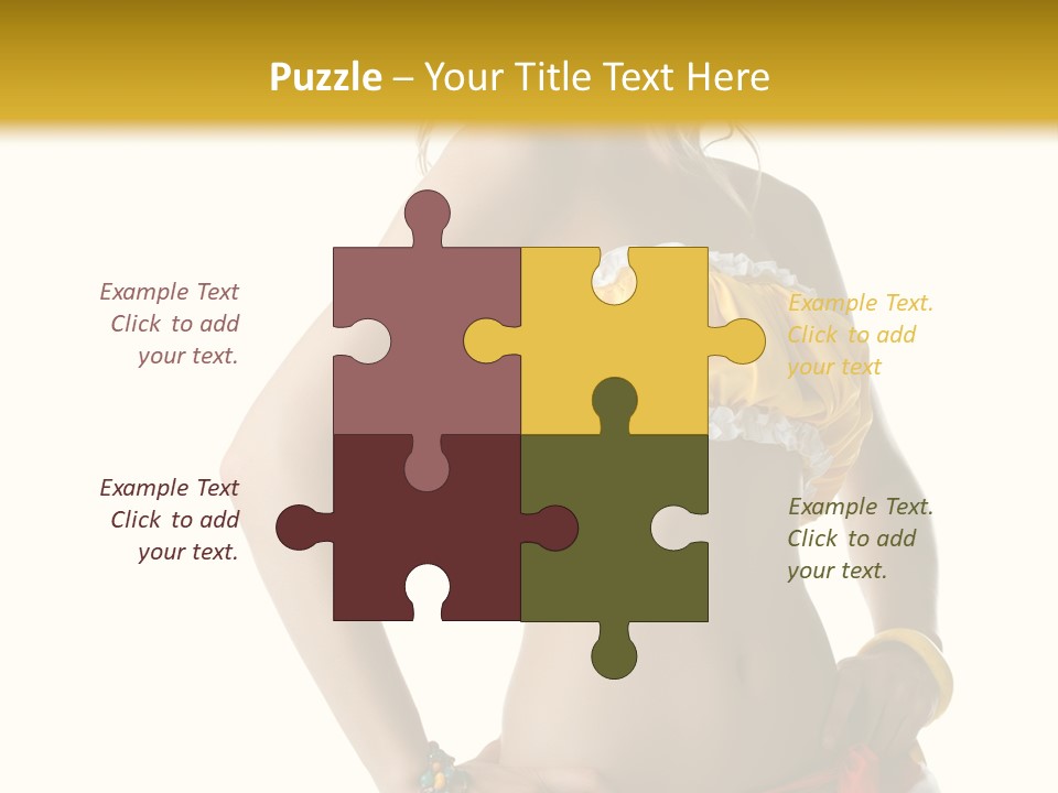 Woman Ethnic Single PowerPoint Template