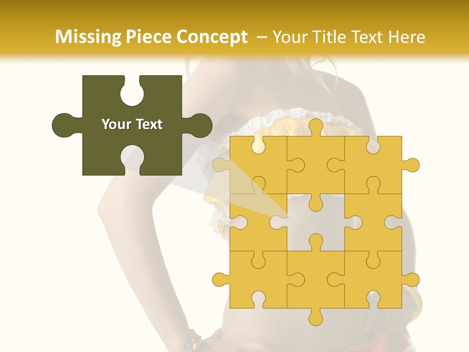 Woman Ethnic Single PowerPoint Template