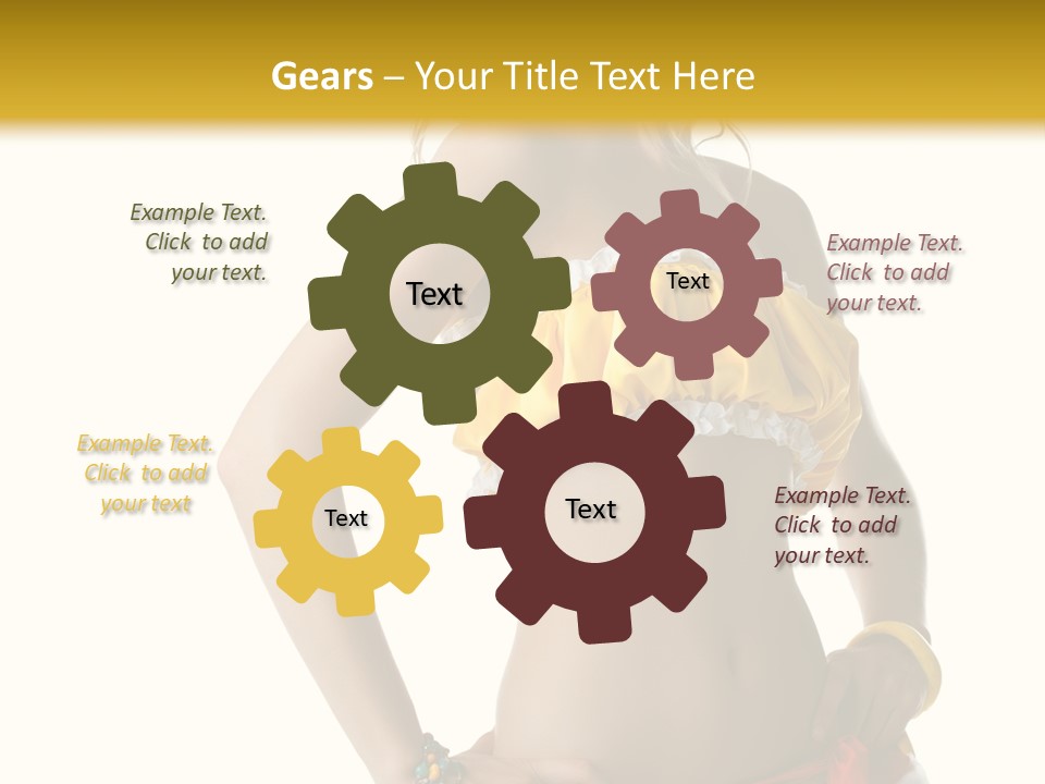 Woman Ethnic Single PowerPoint Template