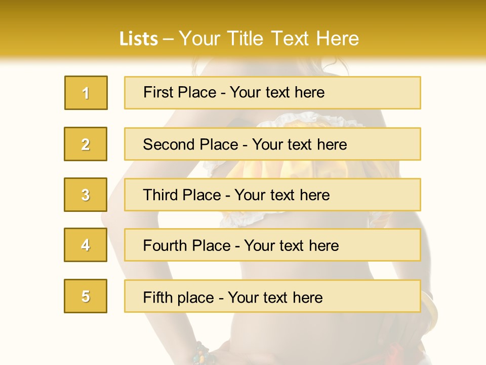 Woman Ethnic Single PowerPoint Template