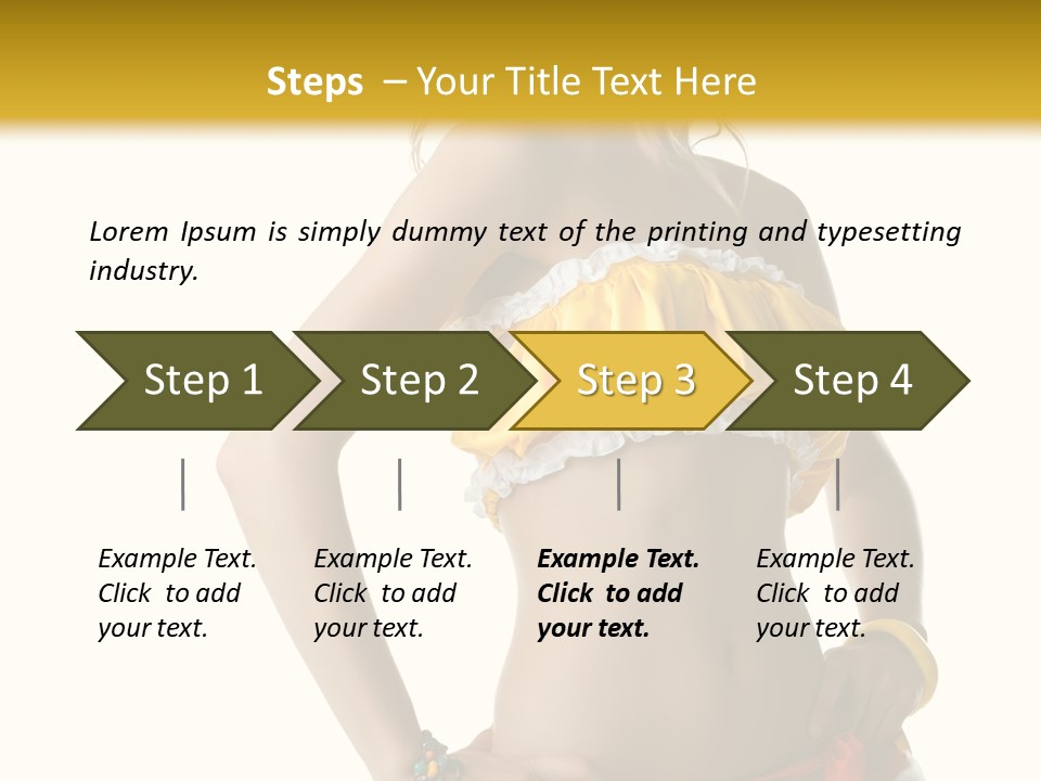 Woman Ethnic Single PowerPoint Template