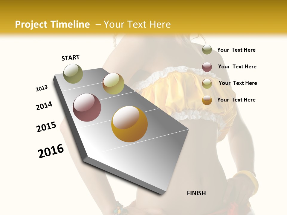 Woman Ethnic Single PowerPoint Template