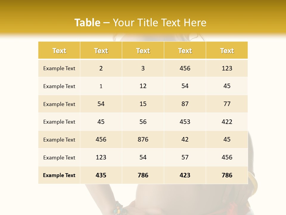 Woman Ethnic Single PowerPoint Template
