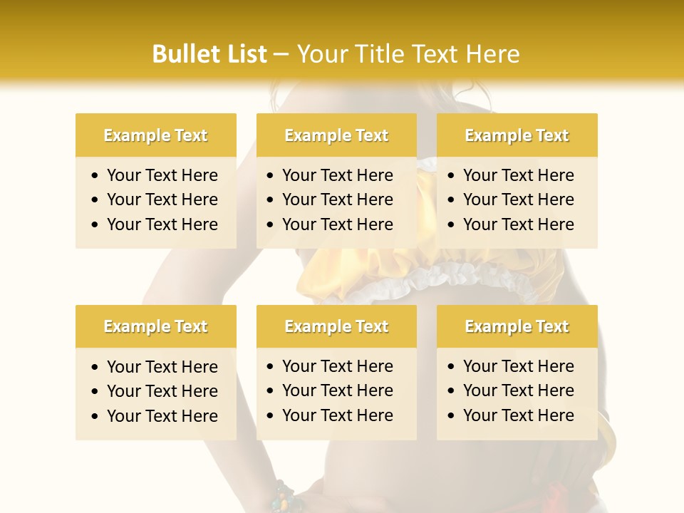 Woman Ethnic Single PowerPoint Template